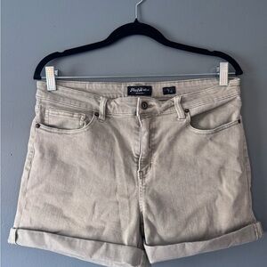 Flag and Anthem Olive Jean Shorts